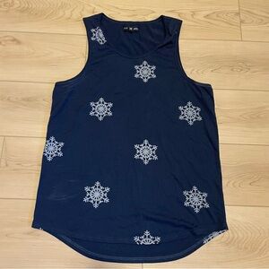 Five Four graphic tank top snowflake design, large (2 available)